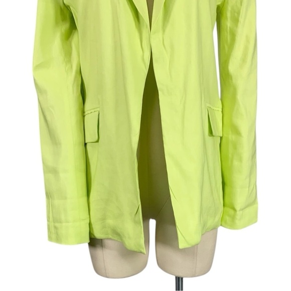 Jason Wu Linen Blend Open Front Blazer Jacket Size Small - Picture 10 of 10